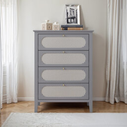 Arthen Rattan 4 Drawer Chest of Drawer