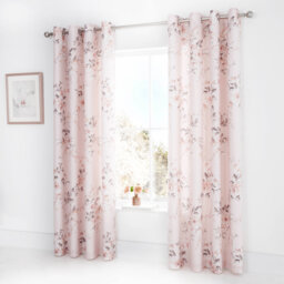 Canterbury Floral Lined Eyelet Curtains