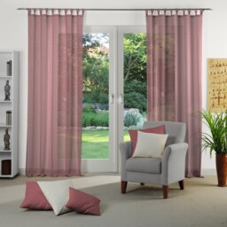Sunday 82% Polyester And 18% Cotton Semi Sheer Curtain Single Panel
