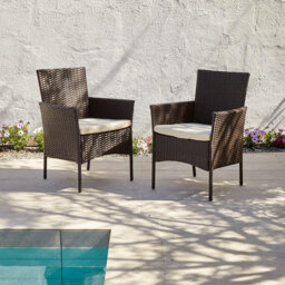 Aoife Outdoor Dining Chairs - Set Of 2 - Rattan