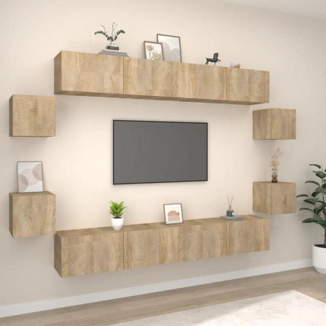 "Lapathos 8 Piece Entertainment Unit for TVs up to 42"""