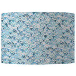 Round Lamp Shade in Blue