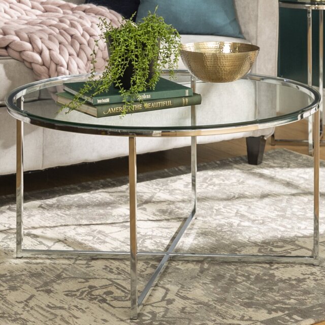 Leverette Cross Legs Coffee Table