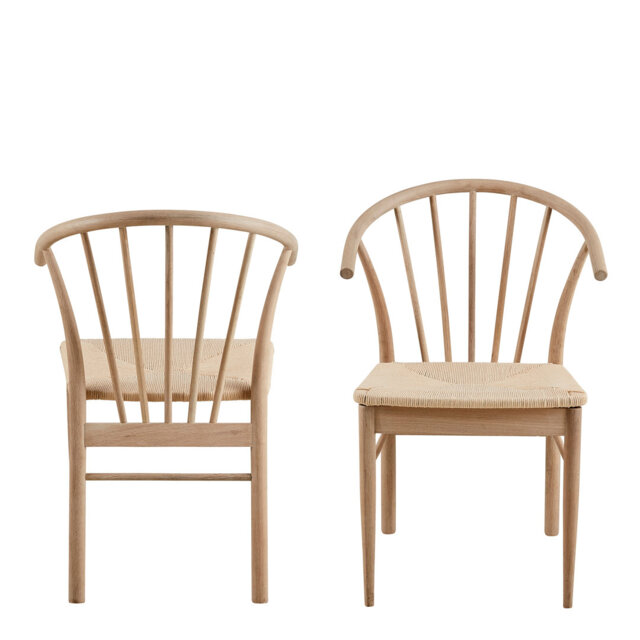 Noland 83cm H Cotton Blend Upholstered Armchair in White