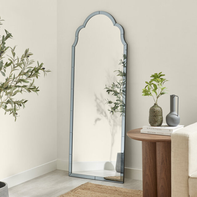 Weippe Glass Arch Floor Mirror