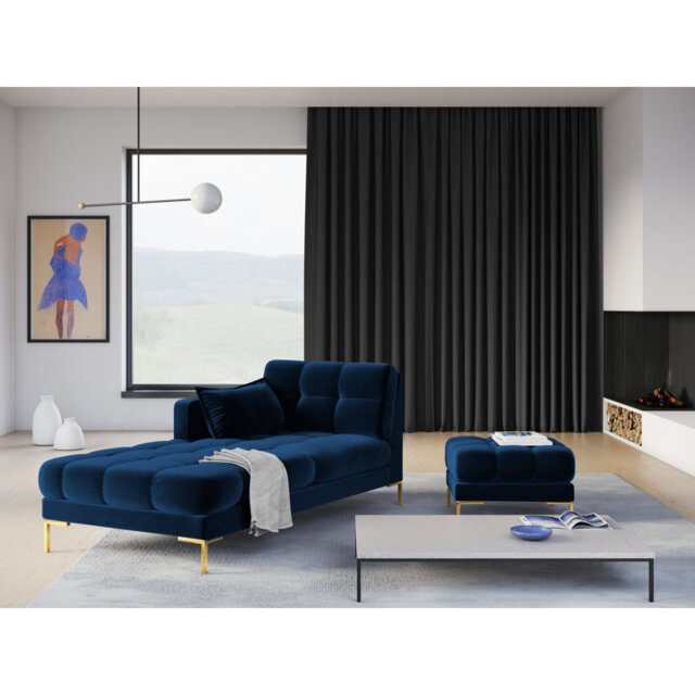 Adoraim 60cm Wide Tufted Round Solid Colour Footstool Ottoman