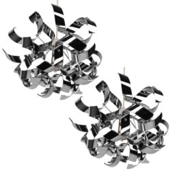 35cm H Plastic Novelty Pendant Shade in Black