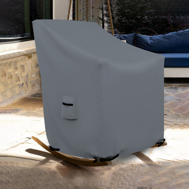 Heavy-Duty Outdoor Rocking Chair Cover, UV Resistant Waterproof Patio Chair Covers