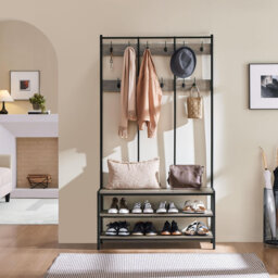 Hall Tree 100cm Wide with Bench and Shoe Storage