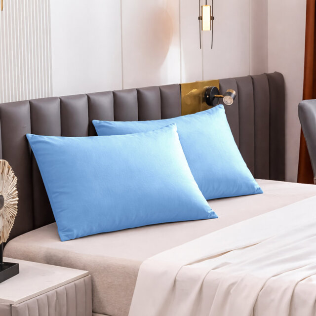 Super Soft Plain Microfiber Pillow Case ( Set of 2 )