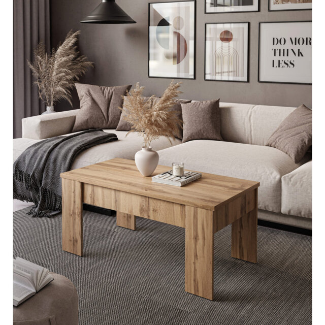 Helenmae Height-Adjustable Coffee Table with Storage