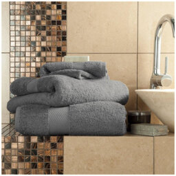 Miami Standard Cotton 700 GSM Bathroom Towel Set, Ultra Soft, Plush & Highly Absorbent Hand Towels, Bath Towels & Bath Sheets