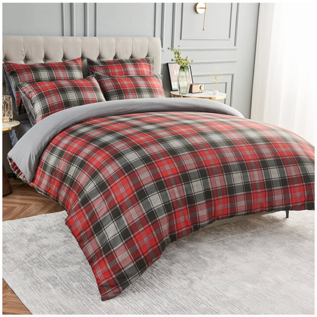 Luxury Printed Microfibre Duvet Cover Set with Pillowcases Super Soft Easy Care Breathable Bedding for Modern Bedroom Decor UK Sizes