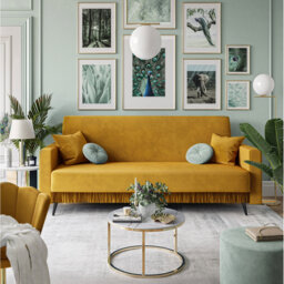 Senduk 3 Seater Velvet Sofa