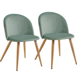 45cm H Velvet Upholstered Accent