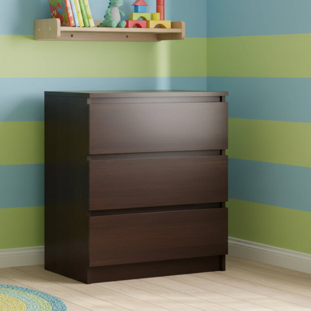 Chest of Drawers for Bedroom, 3 Drawer Dresser with Contemporary Design, Tall Storage Cabinet for Clothes, Bedroom Furniture, Easy Assembly