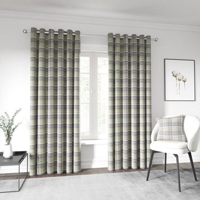 Harriet Lined Eyelet Room Darkening Curtains