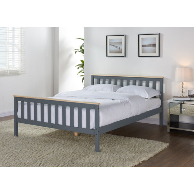 Woodford White & Oak Single Bed