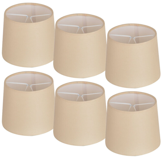 11cm H x 13cm W Cotton Drum Lamp Shade ( Clip On )