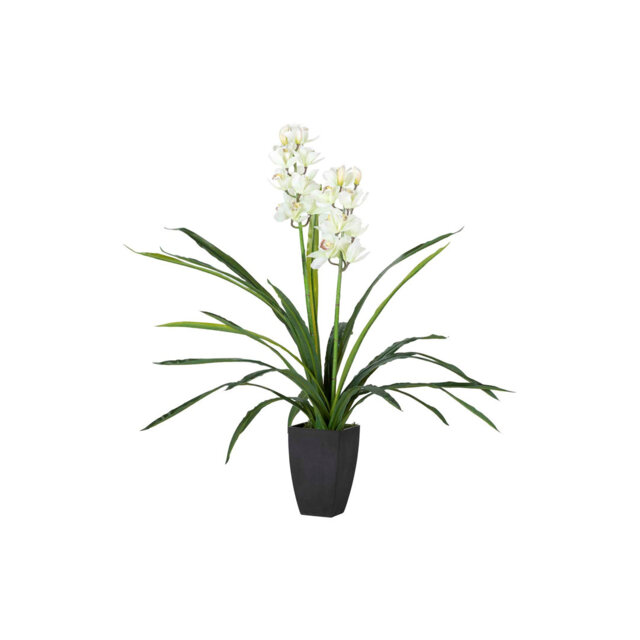 100cm Faux Flowering Plant in Pot