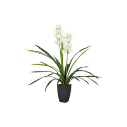 100cm Faux Flowering Plant in Pot