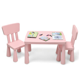 Remington Kids 3 Piece Rectangular Play Table and Chair Set