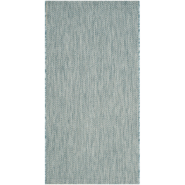 Casmir Aqua/Grey Indoor/Outdoor Rug