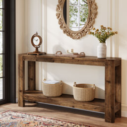 63cm Solid Wood Console Table