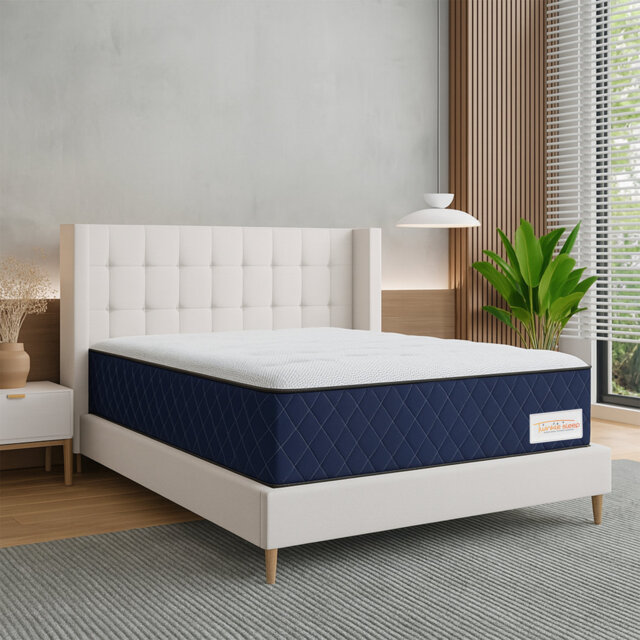 Twinklesleep Kids Coil Blue Mattress â Medium-Firm Support, Breathable & Durable
