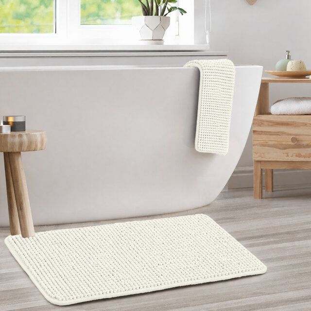 Door mat chenille nonslip for Bath and Kitchen Rug 60x90