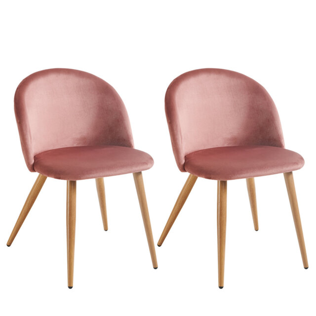 45cm H Velvet Upholstered Accent