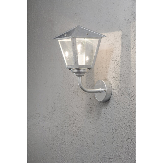 Benu Wall Lamp Up Galvanized - Brighten Up Your Outdoor Space With This Stylish And Durable Light