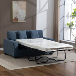 2 Seater Linen Blend Sofa Bed