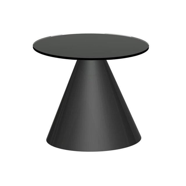 Bedminster Glass Top Pedestal End Table