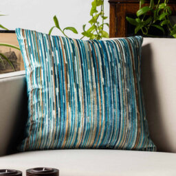 Striped Blue Cushion