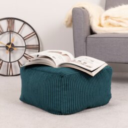 Amara Corduroy Square Footstool