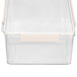 Transparent PET Badge Storage Box with Sealed Lid