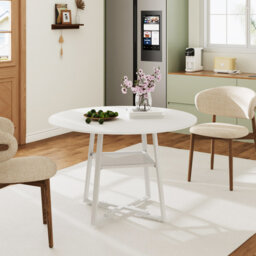 Round Metal Base Dining Table