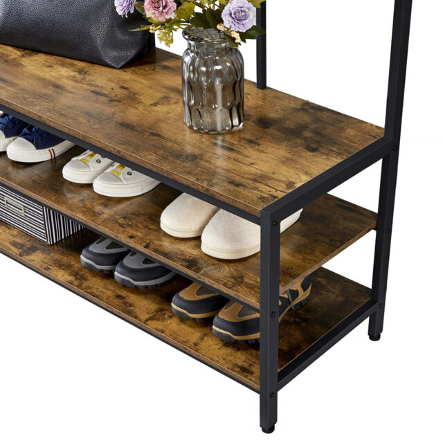 Aarran Freestanding 24 - Hook Coat Rack