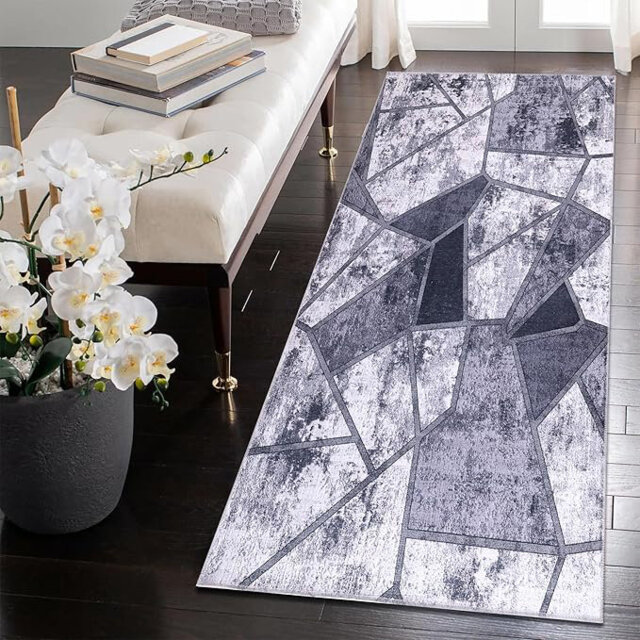 Traditional Area Rug Soft Entryway Mat Non slip Bedroom Rugs Washable Floor Carpet Pads - 4001