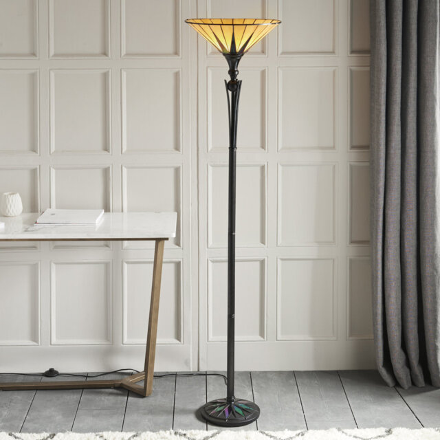 Sylvan 175.5cm Black Torchiere Floor Lamp