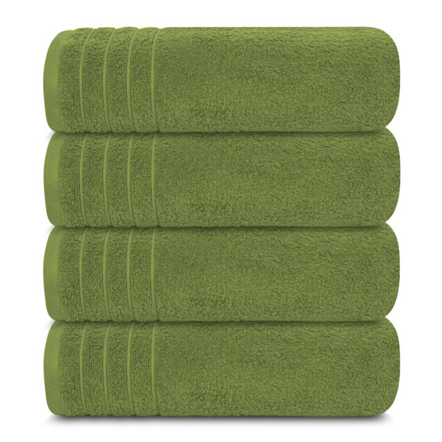 100% Cotton, 4 piece Towel set (4 x Bath Towels) 76x152, 450GSM
