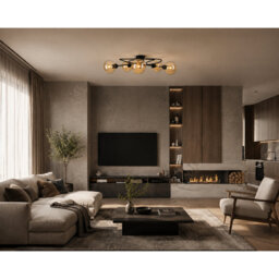 Glass Semi Flush Mount