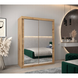 Artell 2 Door Solid + Manufactured Wood Wardrobe