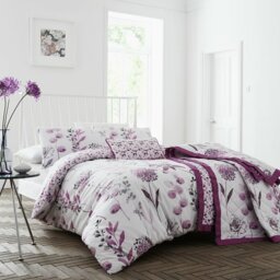 Dartmouth Cotton Blend Floral Duvet Cover Set with Pillowcases Included