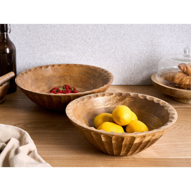 Handmade Mango Wood Decorative Bowl 2