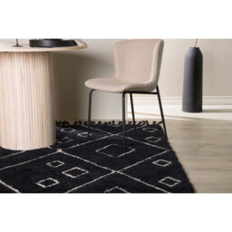 Flatweave Wool Black/White Rug