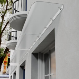 Breeins 200cm W x 33cm D Plastic Cover Retractable Door / Window Awning