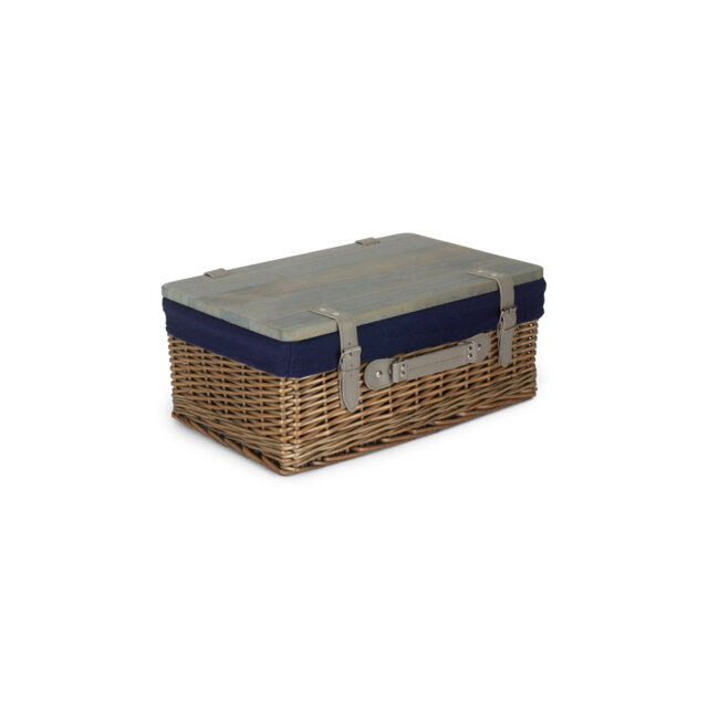 Wicker Gift or Storage Hamper with Lining