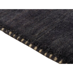 Handwoven Wool Gabbeh Uni Black Rug